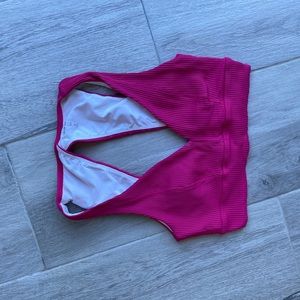 Year of Ours Veronica Sports Bra Pink